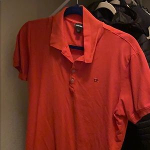 Men’s Diesel Polo Shirt Orange M